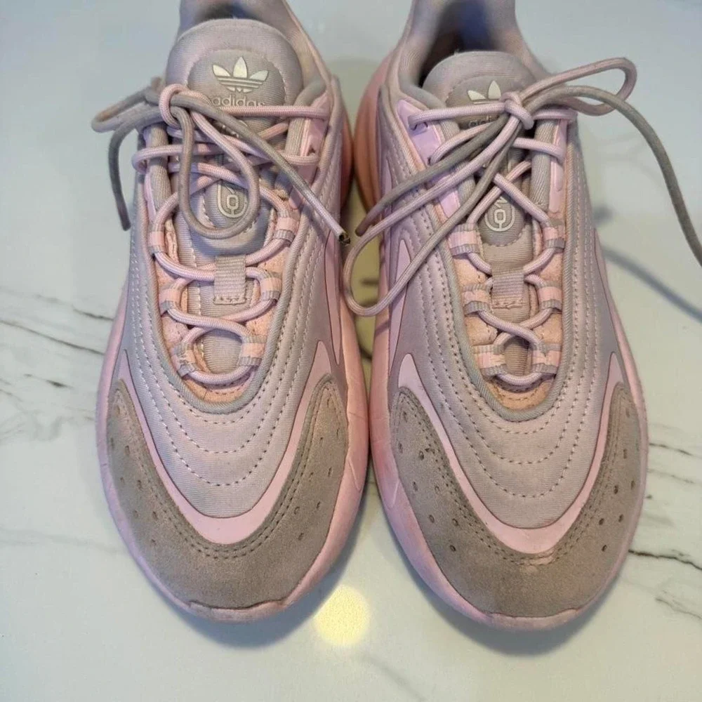 Adidas Ozelia Clear Pink Athletic Shoes GW8130 Womens Size 4 Sneaker